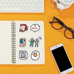 30Pcs Random Cute Kawaii Cartoon Waterproof Decals Vinyl Stickers Water Bottle