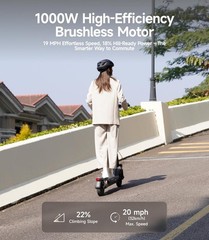 NAVEE GT3Max Electric Scooter Adults Foldable E-Scooter With Suspension Compact