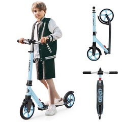 UPGO HBC-Aqua Kick Scooter for Teens, Kids & Adults, Max 240 lbs, Foldable,