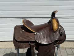 SIMCO 15.5” Western Roper Saddle with Headstall and Breast Collar