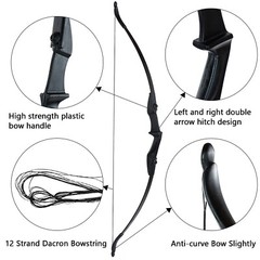 20/30/40lbs 54» Archery Takedown Recurve Bow Set Hunting for Beginner Teenager