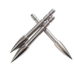 12PK Insert Arrowheads 100-200gr Points Tips ID4.2mm Arrow Shaft Archery Hunting
