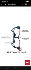 AccuBow 2.0-CF Carbon Fiber Virtual Archery Training Travel Laser Sight