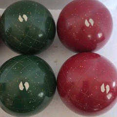 Vintage SportCraft Heritage Bocce Ball Set in Wooden Box