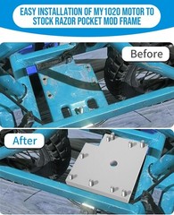 For Razor Upgrade Motor Adapter Plate MY1020 Motor On MX350 RSF350 & Pocket Mod