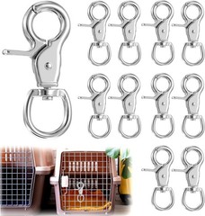 10PCS Trigger Snap Hooks, Heavy Duty Swivel Hook Metal Clasps Lanyard