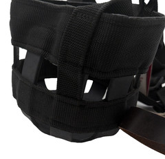 Small Horse Grazing Muzzle Nylon Rubber Neoprene Diet Founder Prevention