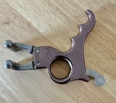 Silver Stainless Steel Hand-Held 4 Finger Trigger Sling Shot Release Aid 6-16mm