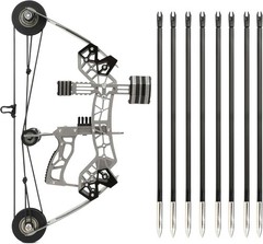 Compound Bow 12lbs, Archery Bow and Arrow Set, Shooting Range 40-50m, Gift