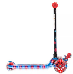 Huffy Kids Kick Scooter LED Spidey His Amazing Friends 3-Wheel Tilt