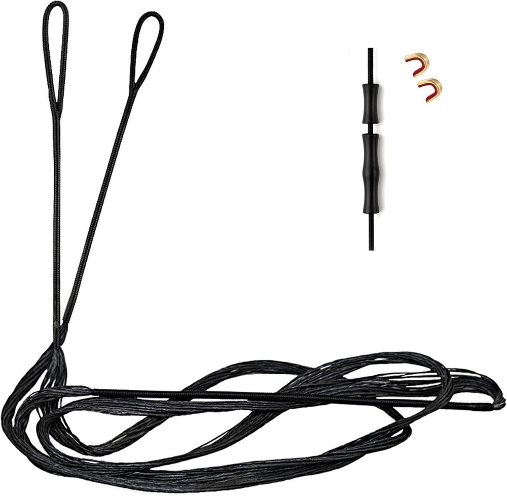 Deerseeker Dacron Bow String Set with 2 Nock Points 12/14/16 Strands 48-70 inche