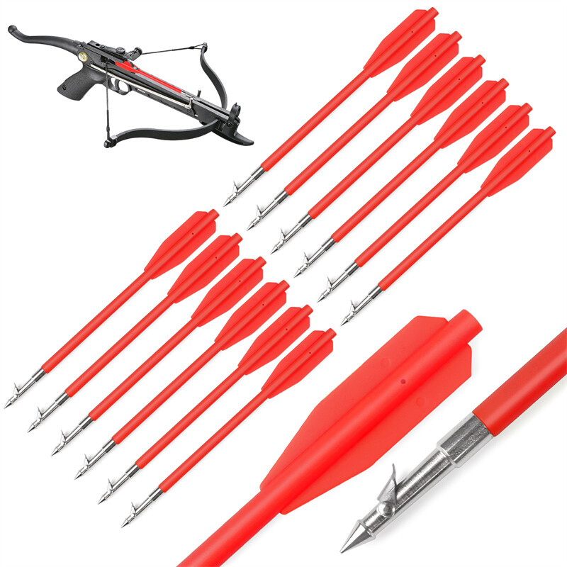 6.8″ Plastic Hunting Fishing Bolts Arrows for 50-80 lbs Pistol Crossbow 6pcs