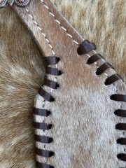 Genuine Hair On Cowhide Pair of Ladies Western Spur Straps FREE SHIPPING