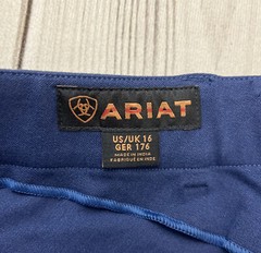 Ariat Heritage Knee Patch Riding Breeches Kids Youth 16R Unisex Navy Blue NWT