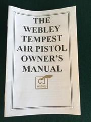 Limited Edition Webley & Scott Tempest Centennial Air Gun Pistol .22 – Scarce