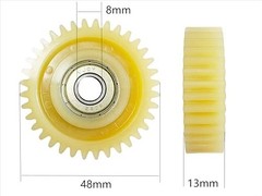 36T Nylon Planetary Gear Clutch Kit for 500W-1000W E-Bike Hub Motors, Fat Tire &