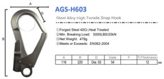 High Tensile Steel Forged Snap Hook 5000lbs NEW!