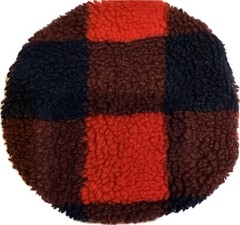 FRESH LIDS INC RED BLACK BUFFALO PLAID SHERPA BEANBAG 7” GAME TOSS CORN HOLE TOY