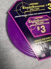 Aerobie Sharp Shooter #3 Golf Disc – Precision Putter & Approach | New! Purple