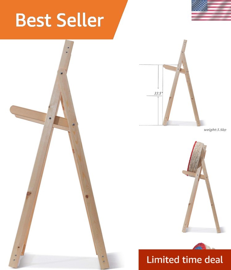 Lightweight 33.5in Archery Target Stand – Stylish Wooden Design for Outdoors