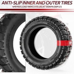 Motorcycle Electric Scooter Refitted 11-inch Tubeless Tyre 90/65-6.5 Thick
