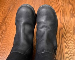 Middleburg, fleece lined Nubuck tall winter boots, black, 8