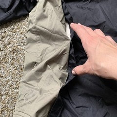 Women’s Riding Jacket Windbreaker Size Large Black Tan Vented Mountain Horse