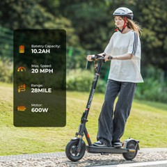 ADULT ELECTRIC SCOOTER 600W 28MILE 20MPH MAX SPEED E SCOOTER &FRONT SUSPENSION