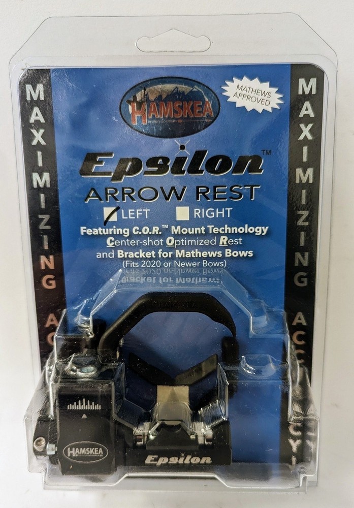 Hamskea Epsilon Arrow Rest w/ Mathews Approved Bracket – LH – Black #213881