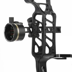 5Pin CompoundBow Sight 0.019" Micro Fiber Adjustable 4X 6X 8X Lens Archery