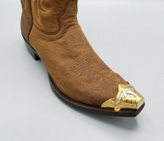 WESTERN COWBOY BOOT TIPS Pair – Long Horn Flat Tips
