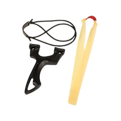 Outdoor Catapult Set Slingshot Sling Shoting Rubber Bands w steel beads Hunting
