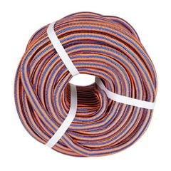 1/2″×100′ 12 Strand Braided Rope (Blue, Orange) Tensile Strength 8000 Pounds