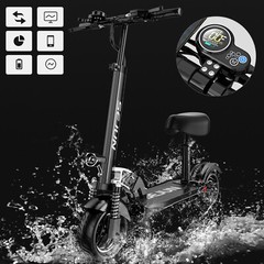 800W Motor 27MPH 35 Mile Q2 Adult Electric Scooter with Seat 48V 13AH Foldable