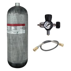 TUXING 4500Psi/300Bar Pcp Air Tank 9L Carbon Fiber HPA Tank with Luminous valve