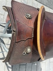 SIMCO 15.5” Western Roper Saddle with Headstall and Breast Collar