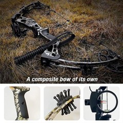 Compound Bow Set 15-45lbs for Pull Beginner and Teens Black Right Handed