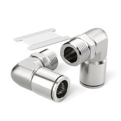304 Stainless Steel Male Elbow – 1/2 Inch Tube OD x 1/2 Inch NPT Thread 90