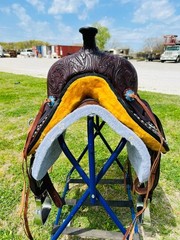 Trident Kids-Adults Western Pleasure Treeless Horse Saddle With beads 12″ to 18″