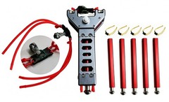 Max 12 Balls Repeat Pocket Slingshot Deluxe Kit with 5 Magazines and 5 Bandsets