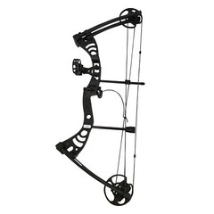 SAS Scorpii 55lbs Bow Kit w/ Arrow Rest, Sight, Release, Arrows Black – Open Box