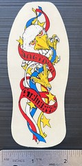 Vtg 1980’s Dogtown Skateboard’s Sticker Schultes Bald Eagle Red, White & Blue