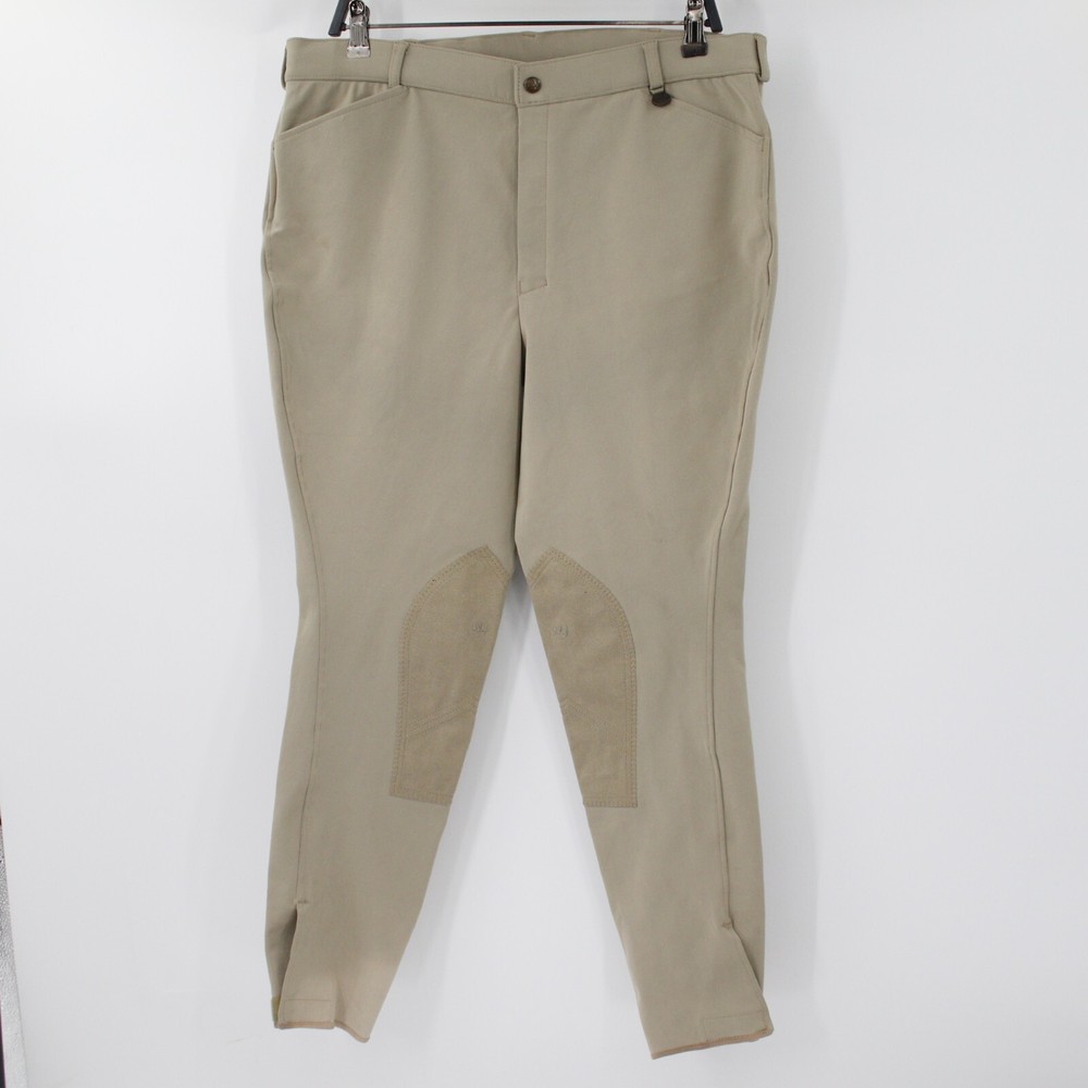 ovation riding pants Womens 36 jodhpur equestrian Horse Riding tights knee Patch