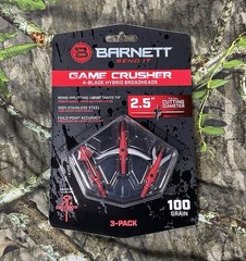 NEW💫Barnett Gamecrusher Hybrid Broadheads 100 gr. 3 pk. Crossbow 2.5 DIAMETER