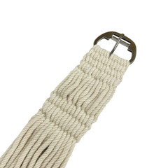 STRING GIRTH Mohair Cinch Stainless Roller Buckle Leather Off Billet Holder