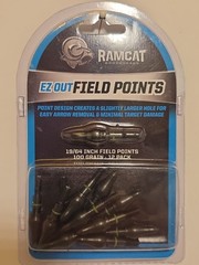 EZ Out Field Points – 12 Pack (19/64″, 100 Grain) 19/64″, Multi NEW