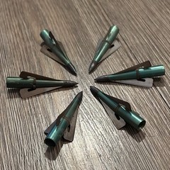 Lot 6 Vintage WASP Broadheads for Archery Cedar Wood Arrows 11/32″ Bow Hunting