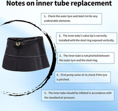 130/90-16 Inner Tube 5.00/5.10-16 Motorcycle Compatible with Heavy Duty Balance