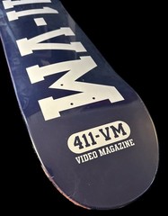 RARE 411VM Athletic Skateboard Deck 8.25” Throwback 411 Video Magazine BRAND NEW