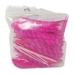 82 Count Gateway Feathers 4″ Right Wing: Parabolic Faux Barred Pink